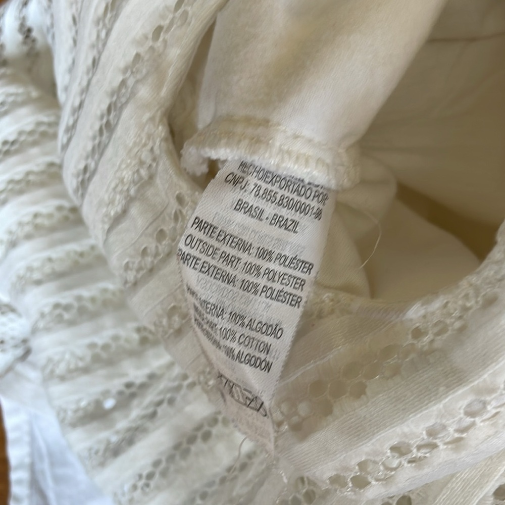 Brazilian brand Amandier size 4 white lined dress - Picture 6 of 7